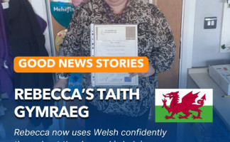 Good News Story – Rebecca’s Taith Gymraeg